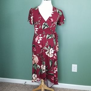 Floral High Low maxi dress